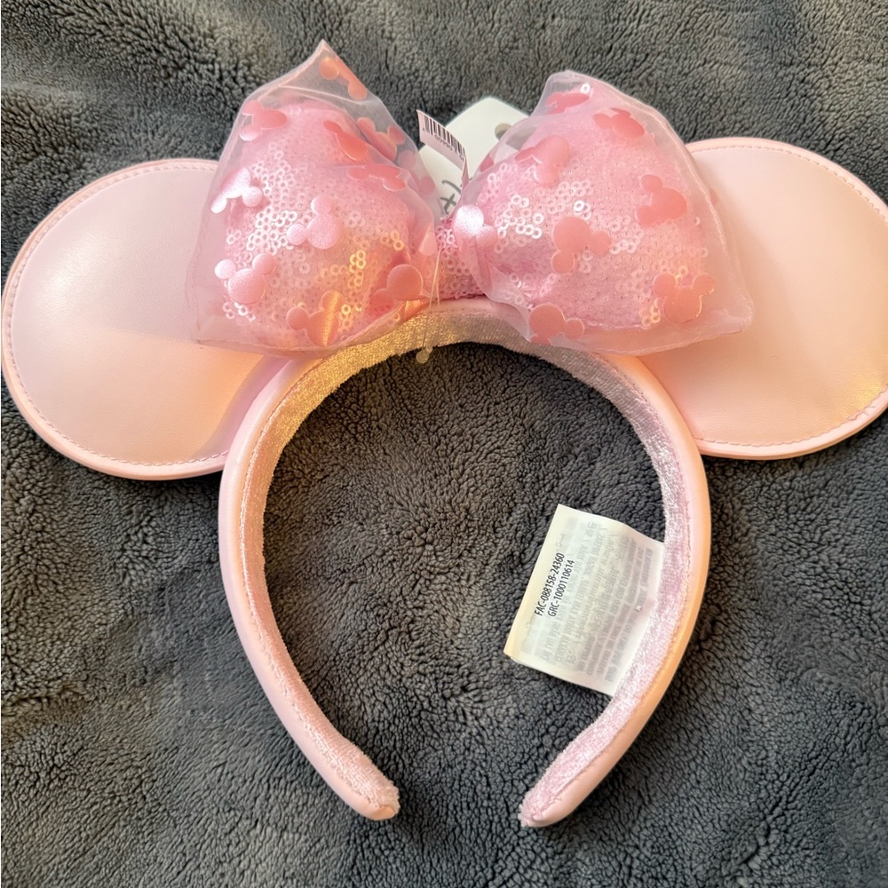 Disney Light Pink Minnie Mouse Sequin Headband